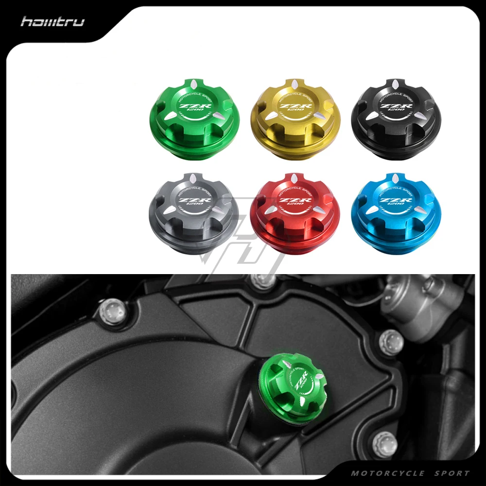 

Motorcycle Engine Oil Cap Bolt Screw Filler Cover Case for Kawasaki ZZR1200 2002-2005