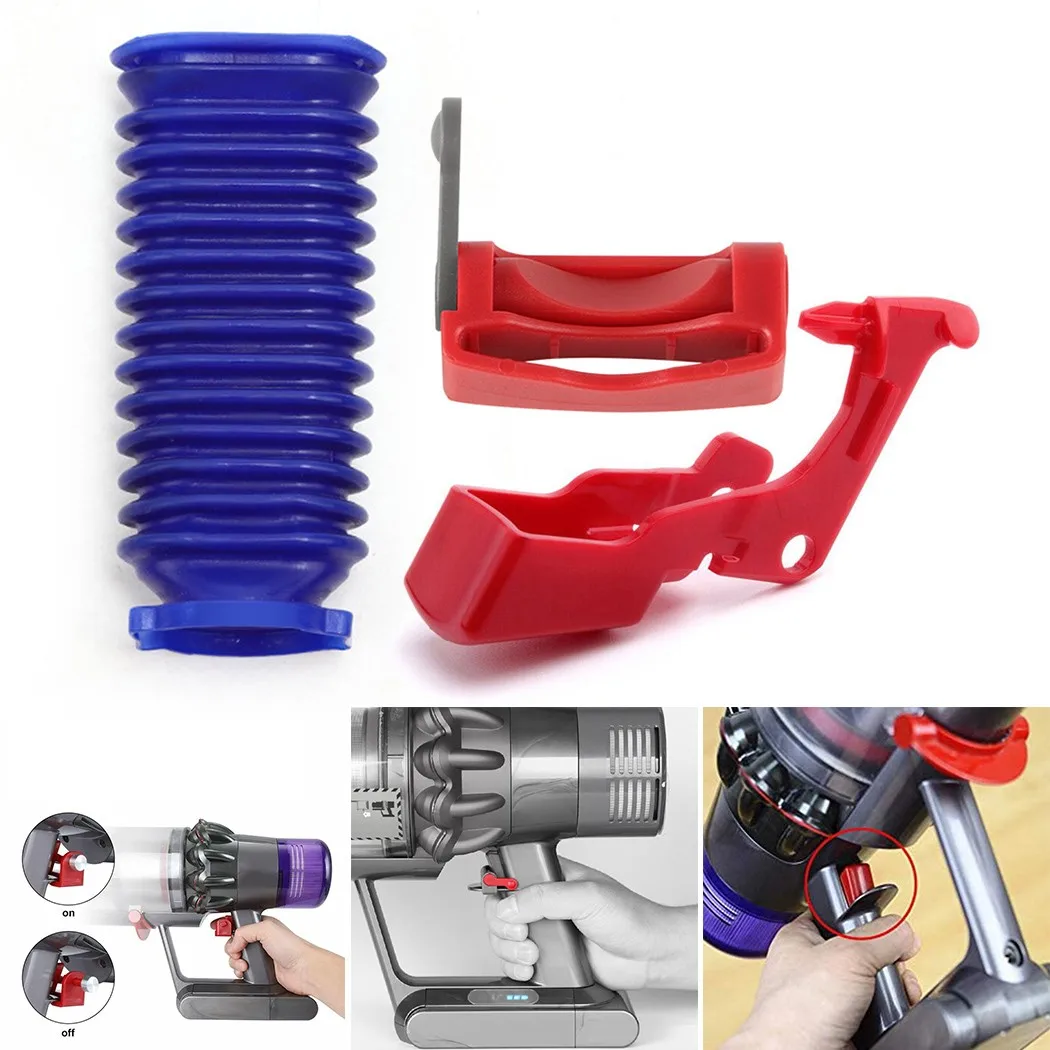 

Dyson V10 V11 Power Button Switch + Switch Lock Buckle Holder Vacuum Cleaner 1 * Switch Button 1 * Trigger Lock 1*Hose