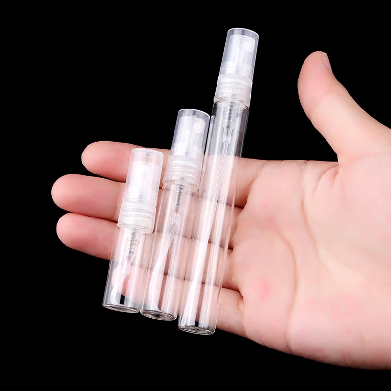 Пустая портативная прозрачная стеклянная бутылка-распылитель 5 шт./лот 2 мл 3 7 10