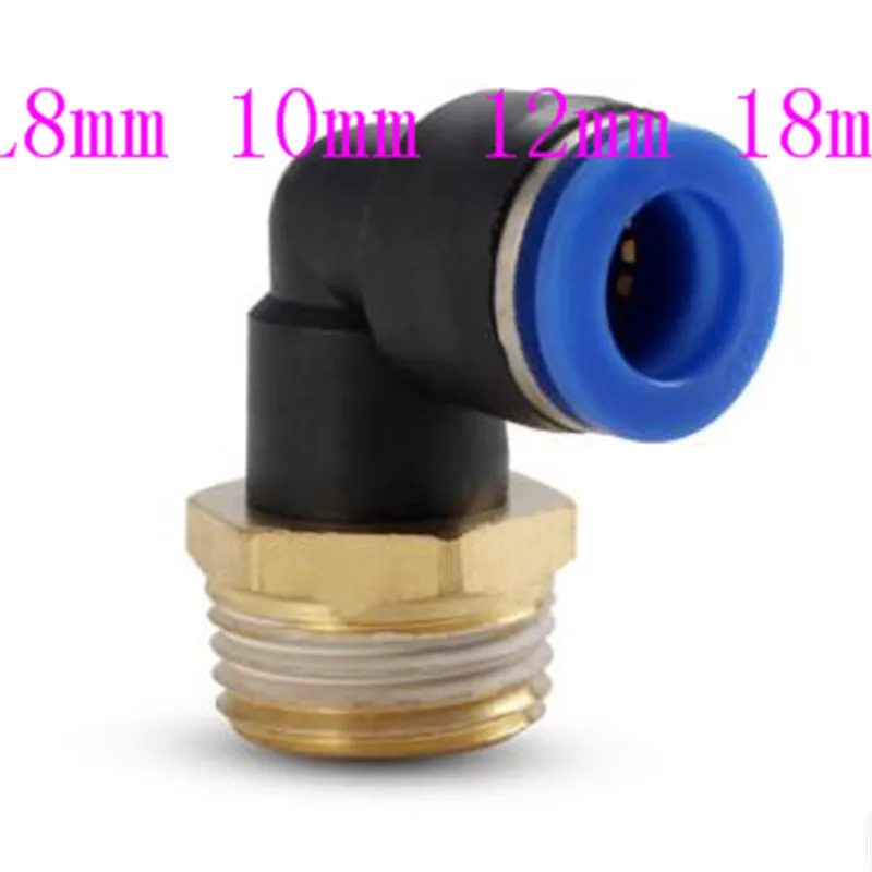 10pcs PL 10MM 12MM 16MM Pneumatic L 90 Degree Female Elbow Plastic Push In Fit Quick Connector Pe Pipe Fitting | Автомобили и