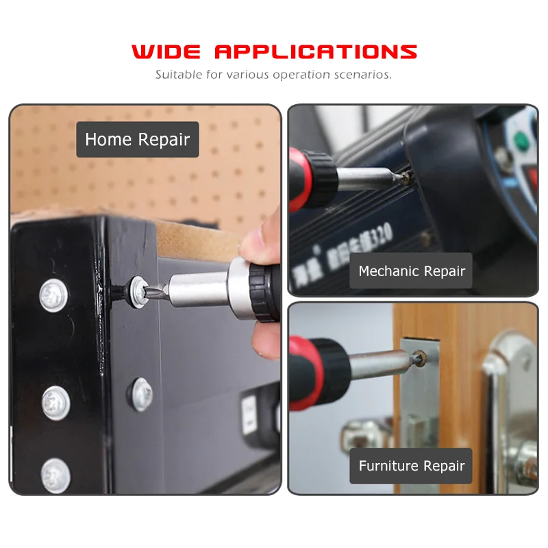 100 шт. отвертка набор Магнитный Torx шестигранные бит Phillips Регулируемый