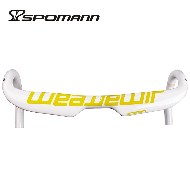 Полностью карбоновый руль для дорожного велосипеда белый/красный 31 8*400/420/440 мм