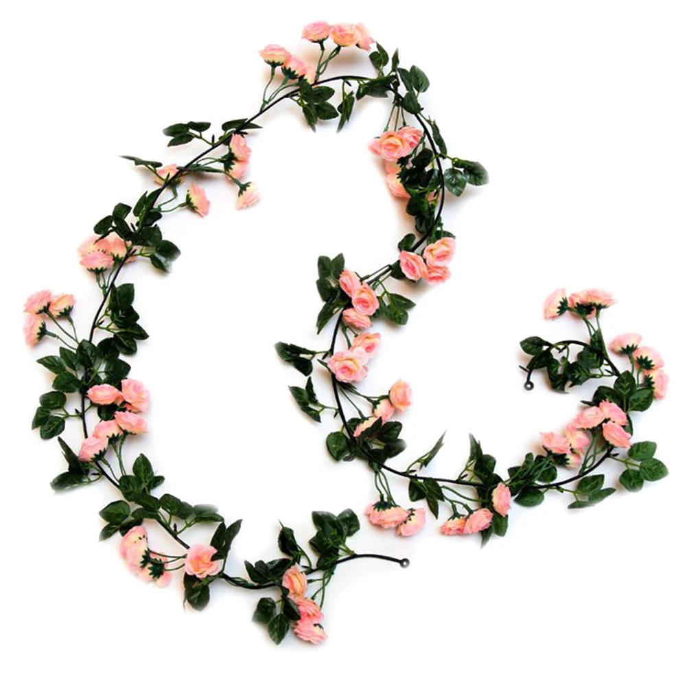 

Fake Rose Garlands, Artificial Silk White Flower Vines, Hanging Flower Garlands, Wedding Flower Party Garden Home Decoration
