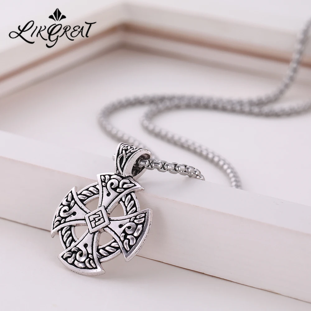 Цепь-амулет LIKGREAT из нержавеющей стали для мужчин ювелирное изделие винтажный