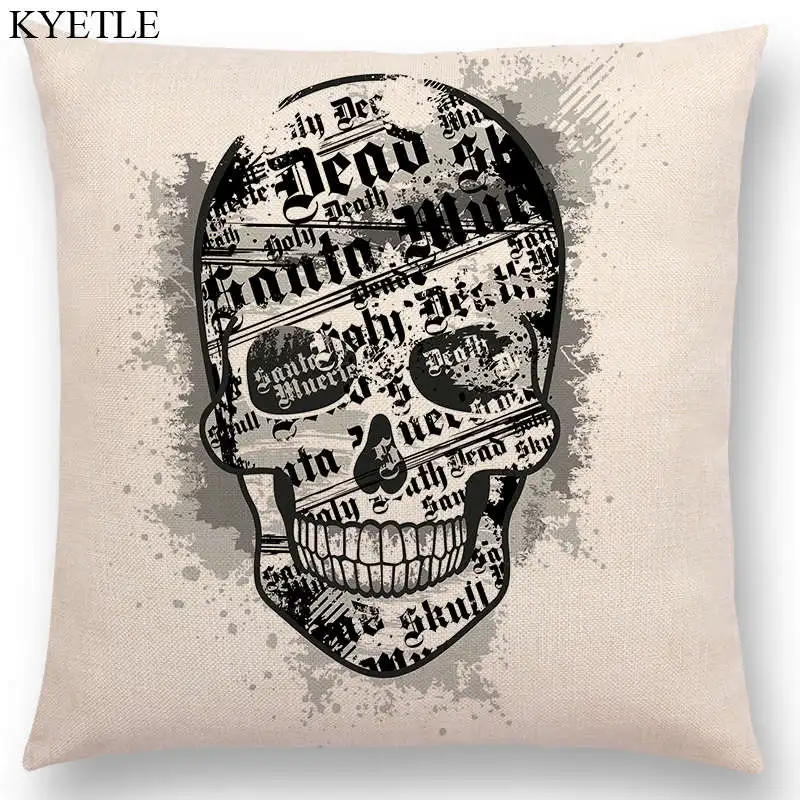 Новинка черно-белая стильная крутая голова черепа Рок Панк Смерти демон Опавшая