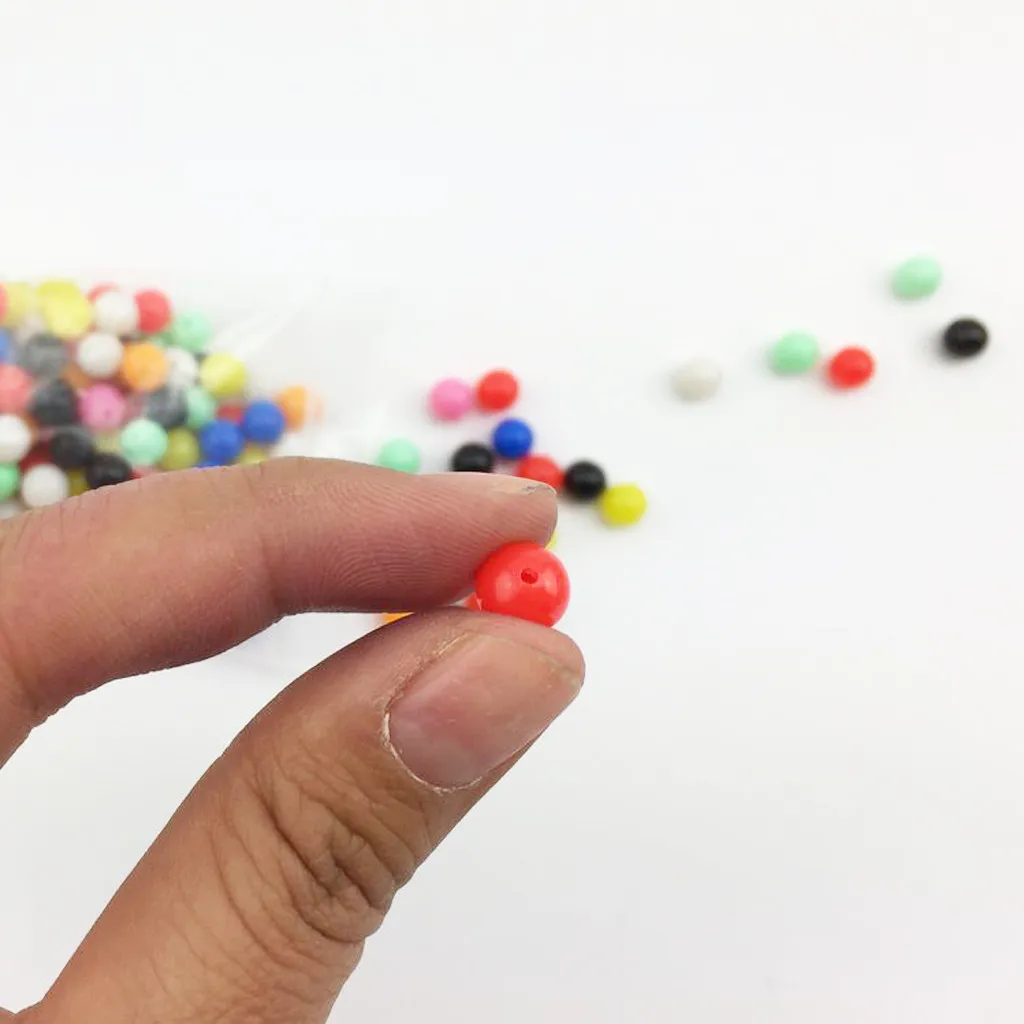 100 шт Разноцветные рыболовные бусы приманка для карпа на рыбалку Бусины снасти