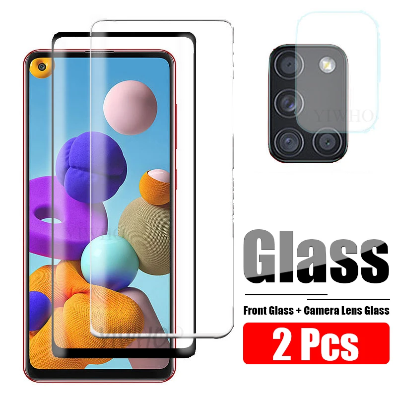 2 шт. Защитное стекло для камеры Samsung A21S защита экрана на Galaxy A21 2020 закаленное A 21 21S