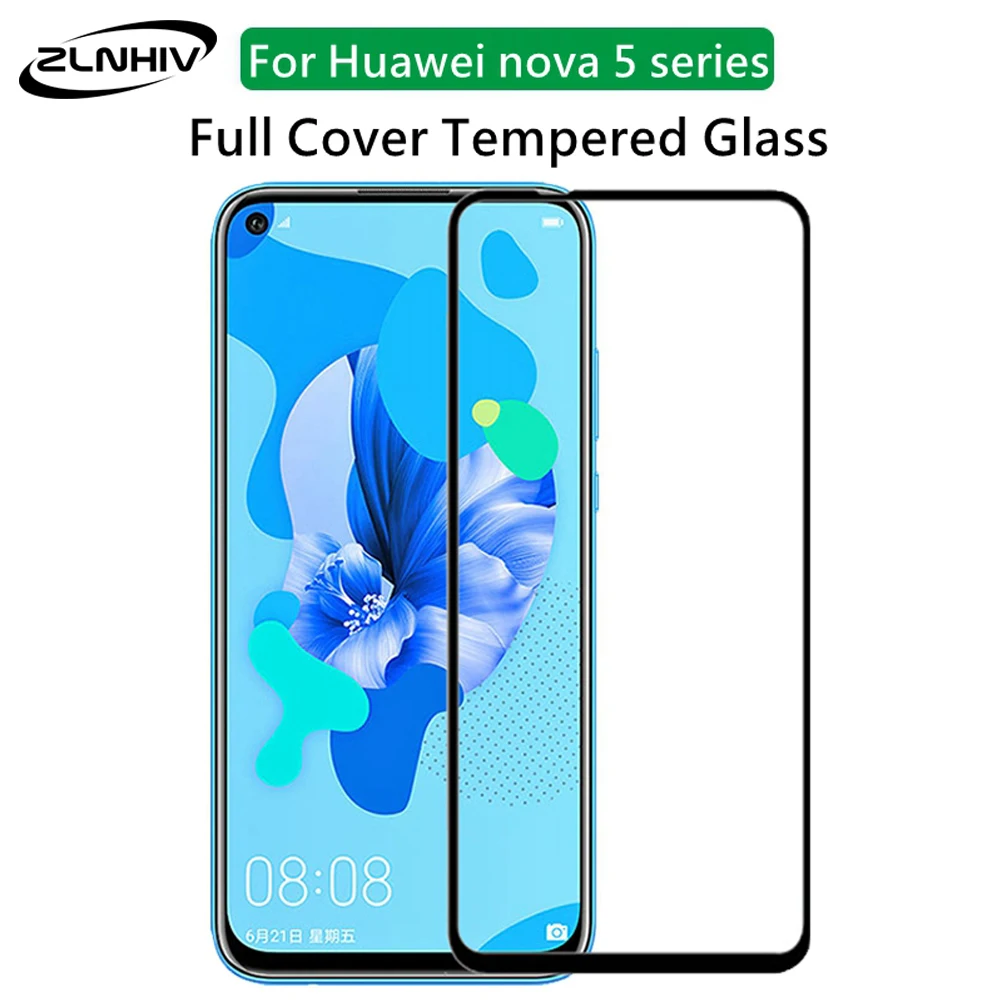 ZLNHIV полное покрытие для huawei nova 6 5t 5z 5i pro 5 Защита экрана телефона закаленное стекло