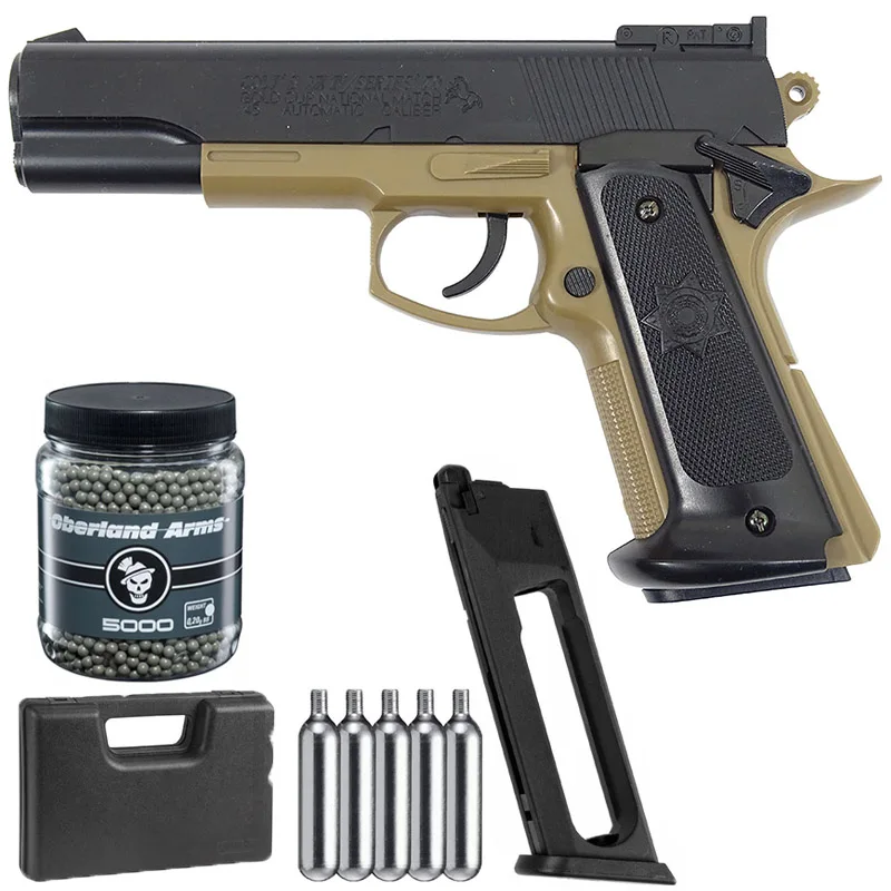 

Pistolet ASG Cybergun Colt Mk. IV+BB armas de co2 gas pistola Pack of 1500ct Steel BBS Bundle Wall Tin Sign Metal Wall Plate