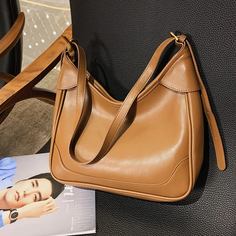 Большая вместительная сумка шоппер из искусственной кожи для женщин 2020 модная