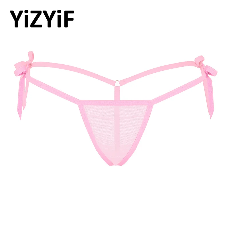 Женский сетчатый прозрачный купальник дно бикини прозрачное нижнее белье с