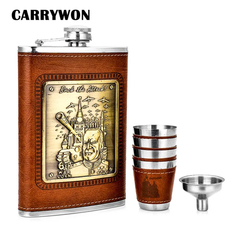 Фляга в стиле милитари из нержавеющей стали| |