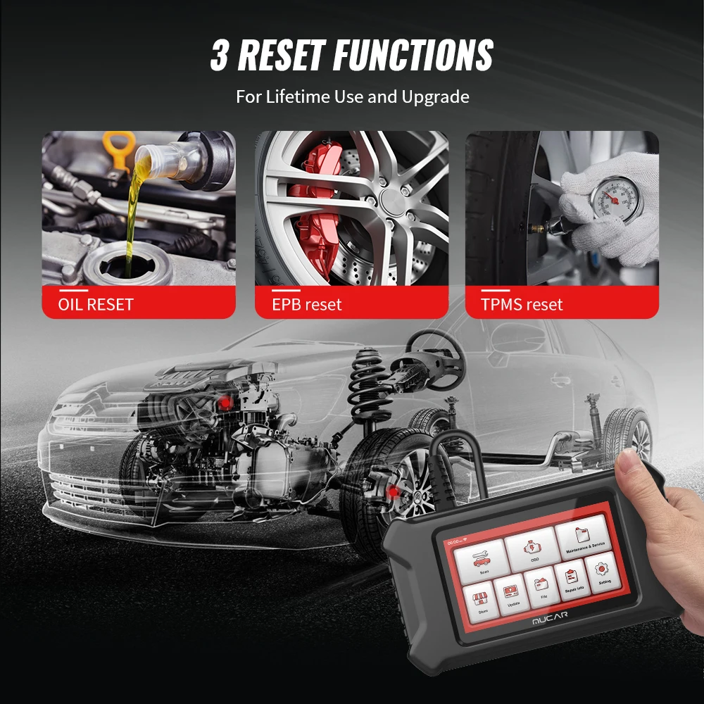 Диагностический сканер MUCAR CS2 Obd 2 тестер для автомобилей бесплатные масла EPB ABS SRS