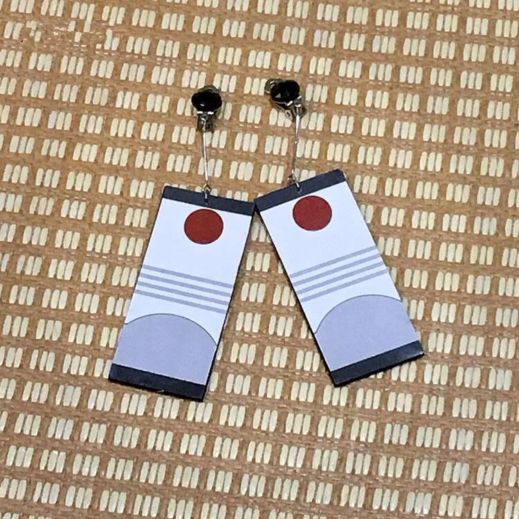 Оптовая продажа демон убийца косплей реквизит Kimetsu no Yaiba Tanjirou Kamado серьги аниме