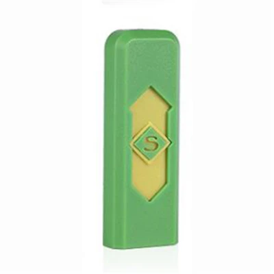 Color10 Ветрозащитный хороший подарок бездымный беспламенный usb зарядка Зажигалка для сигарет электронные зажигалки аксессуары для курения 1 шт - Цвет: Color10