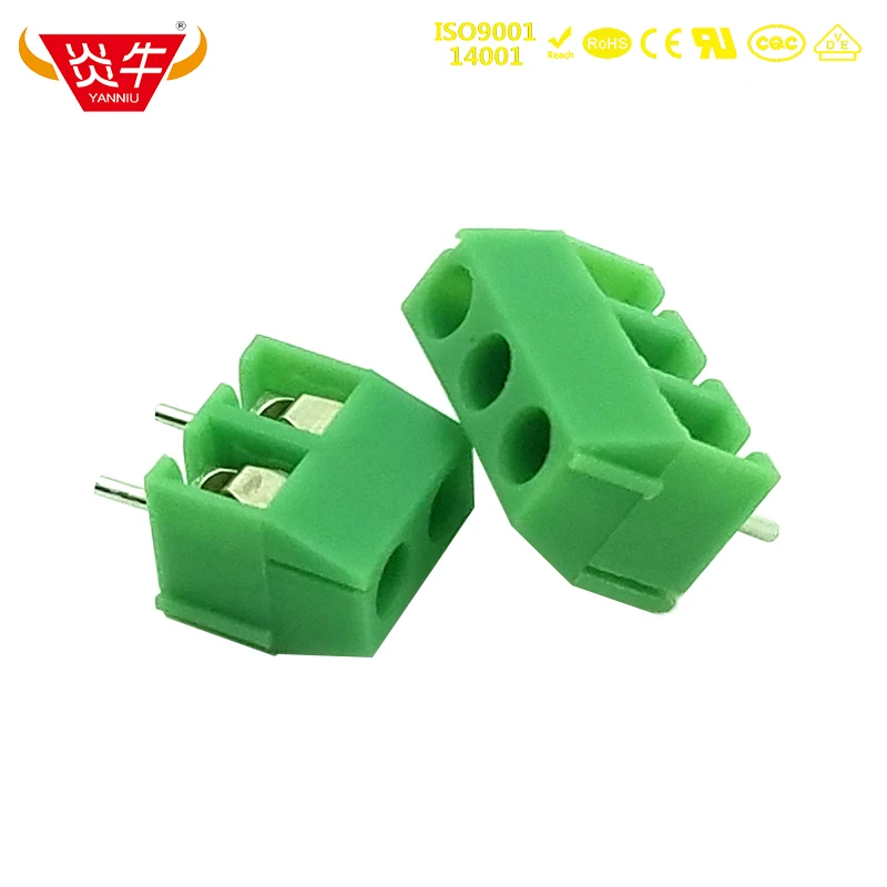 KF350 3 5 2P 3P печатная плата универсальные Винтовые клеммные колодки DG350 мм 2PIN 3PIN