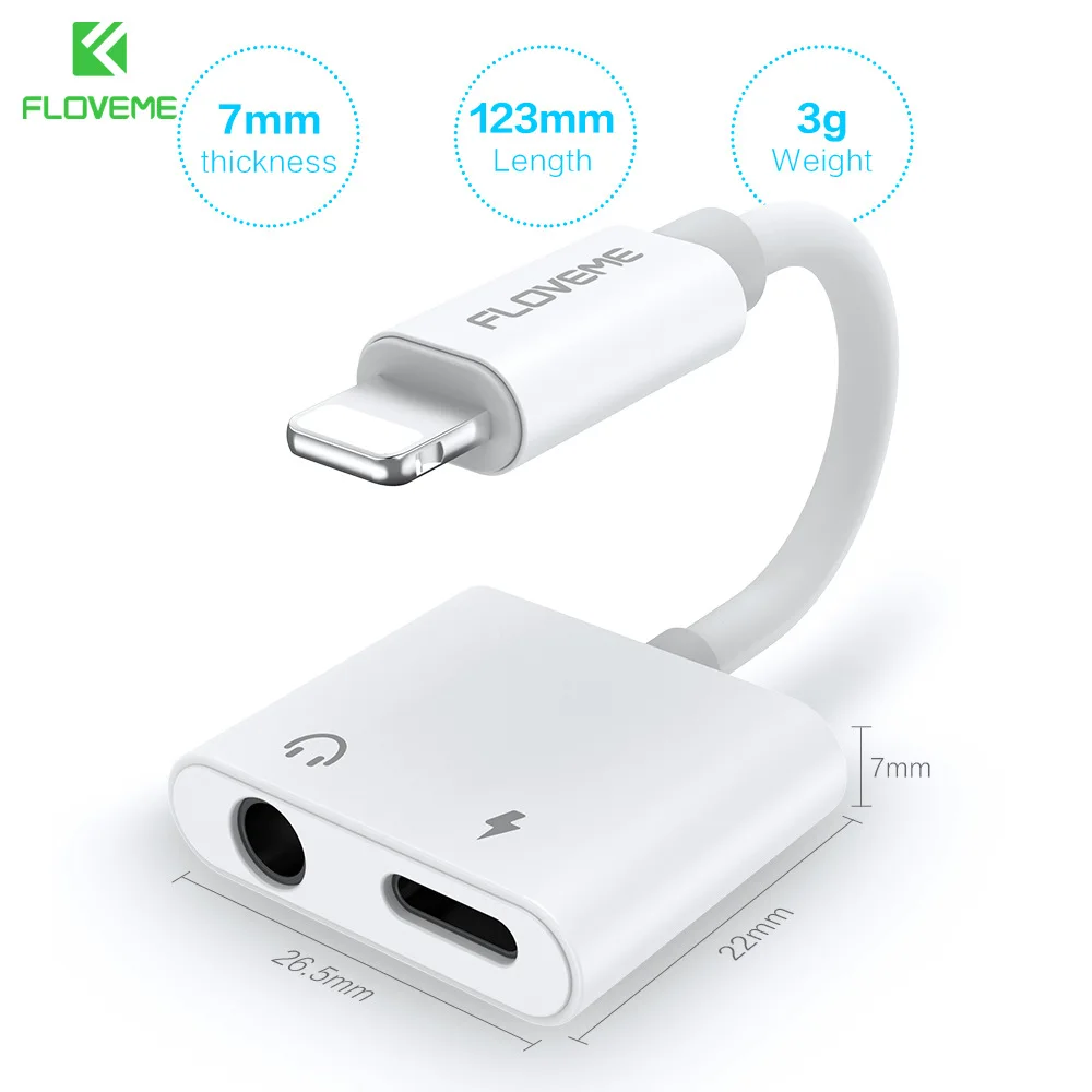 3 5 мм Aux аудио адаптер для iPhone 7 8 Plus X XR XS MAX Зарядка Зарядное устройство разъем