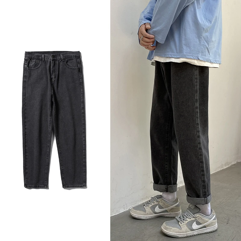 

Джинсы мужские свободного покроя, с широкими штанинами, на осень