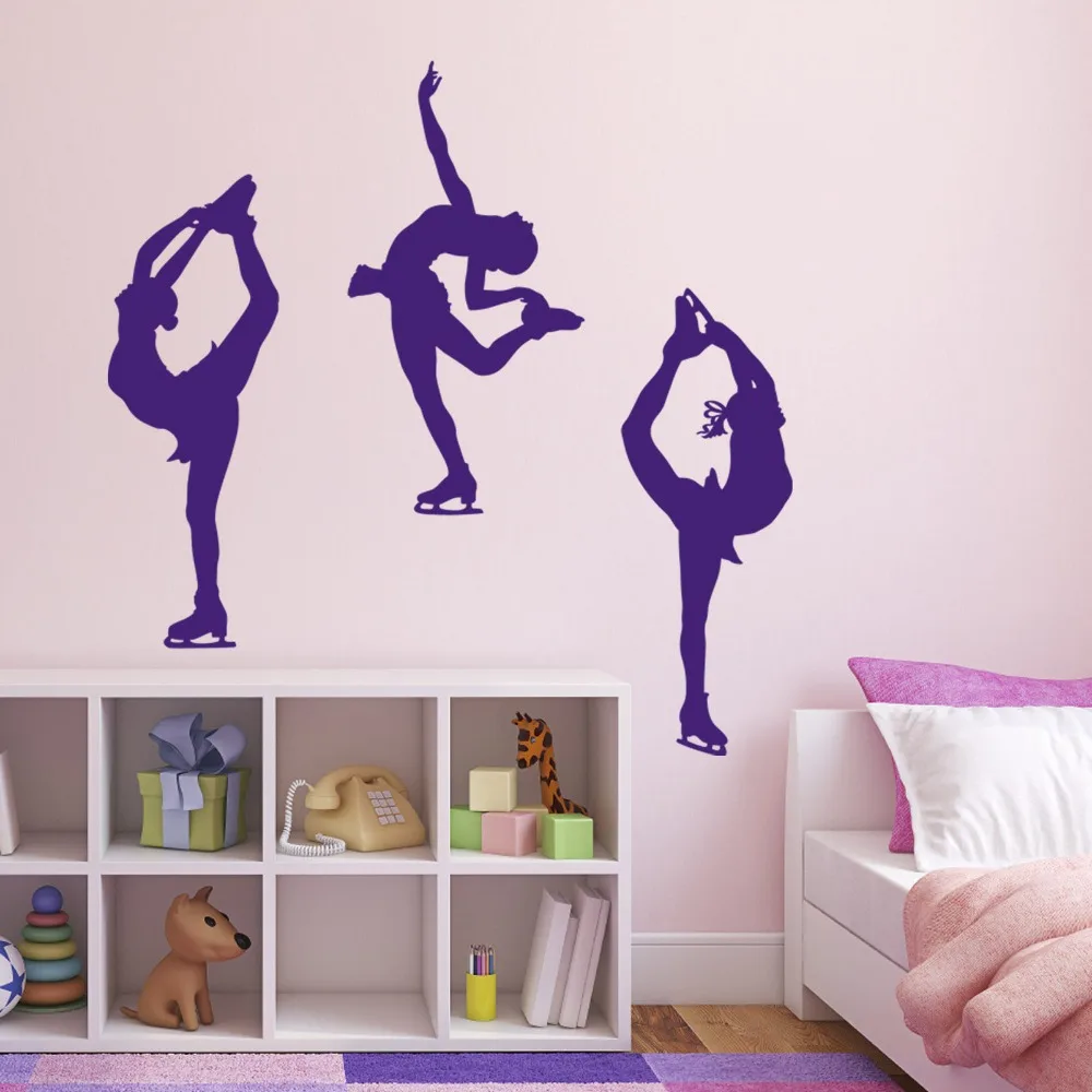Украшение для девочек комнаты катания на коньках танцев спорта настенная