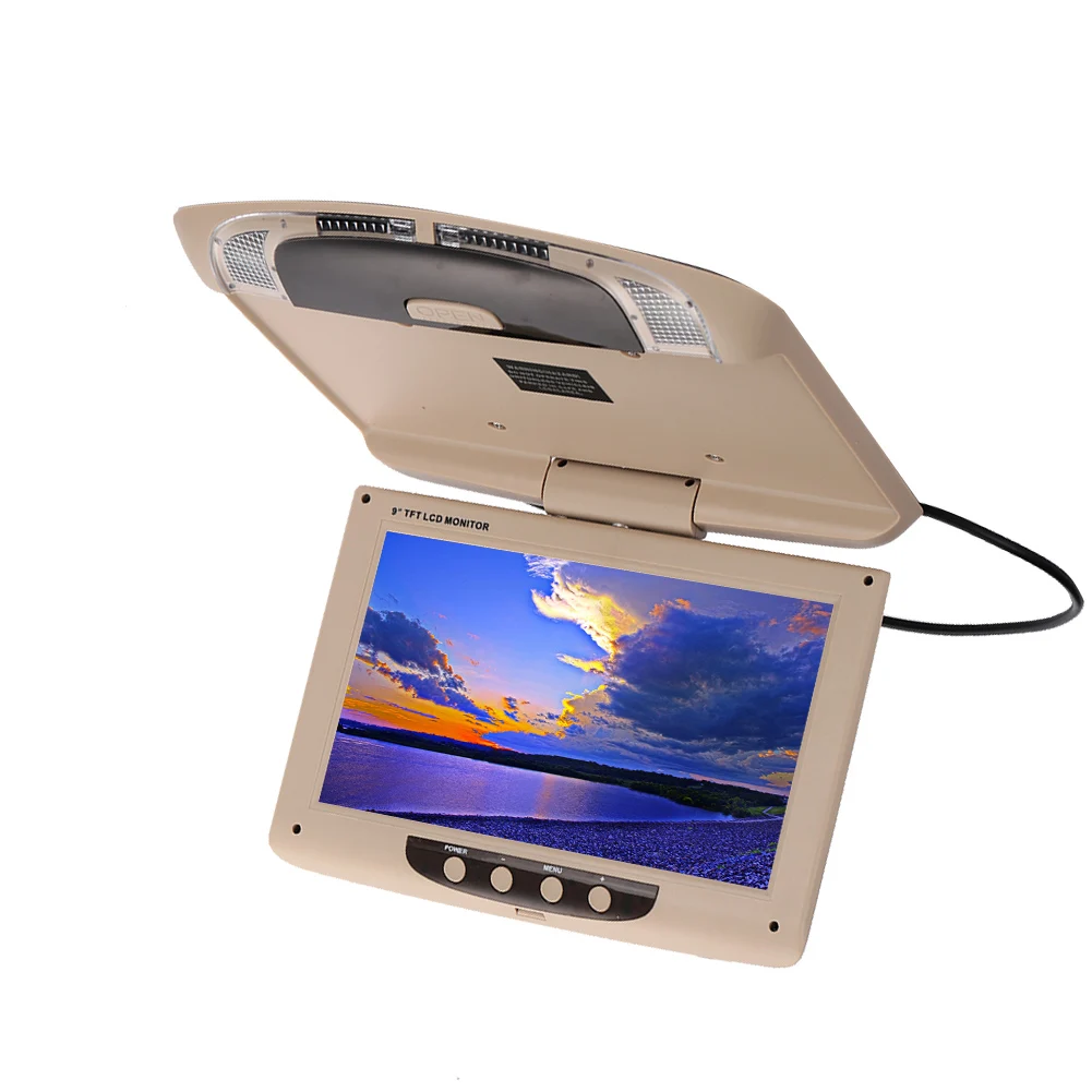 

Ceiling Roof Mount Display Car Display Portable Car Monitor Reversing Image Vehicles Ultra-Thin 180Rotate Durable