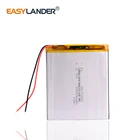 3,7 V 407080 3000 mAh литий-ионные батареи полимерный литий-ионный аккумулятор для GPS динамики для планшета или ПК электронная книга MID IPAQ