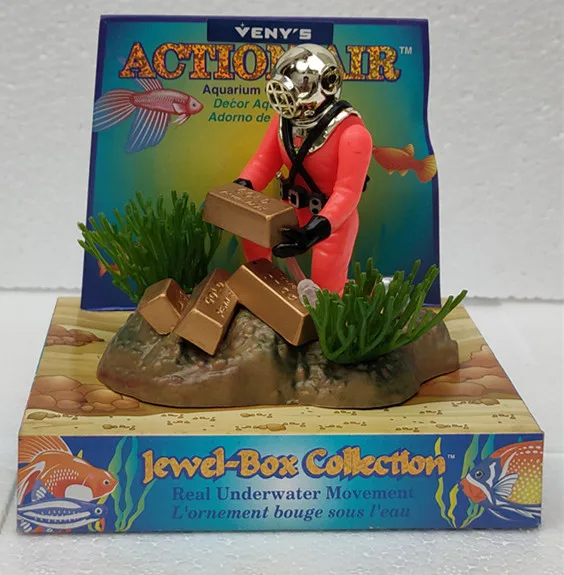 Белый Украшение для аквариума, Охотник за сокровищами, фрогман, рыболокатор, ныряльщик, плавающие украшения для водных продуктов - Цвет: Белый