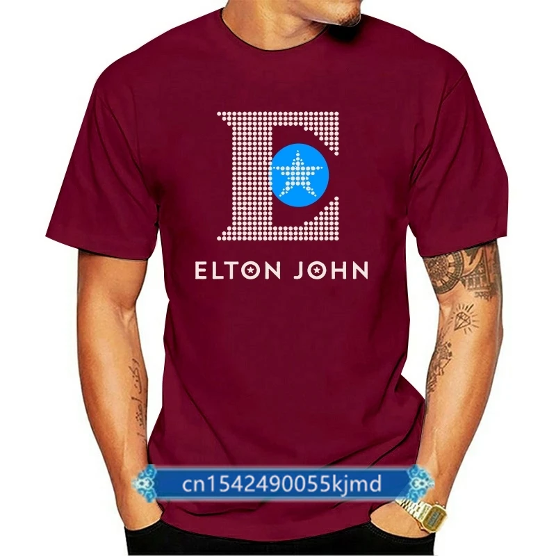 Elton John Diamond Star хлопковая футболка, черный Размер