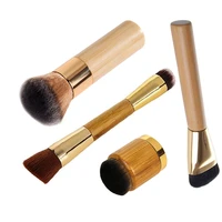1pcs bamboo tart makeup brush foundation powder blending bronzer sculpting kabuki make up brush cosmetic tool pincel maquiagem