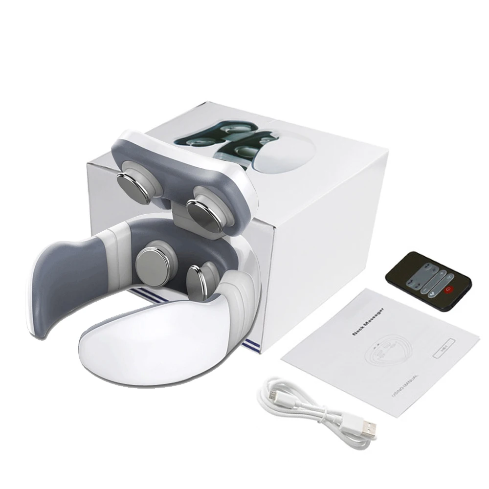 

Smart 4D Electric Neck Massager Magnetic Pulse Heated Far Infrared Heating Pain Relief Cervical Massage with Remote Control
