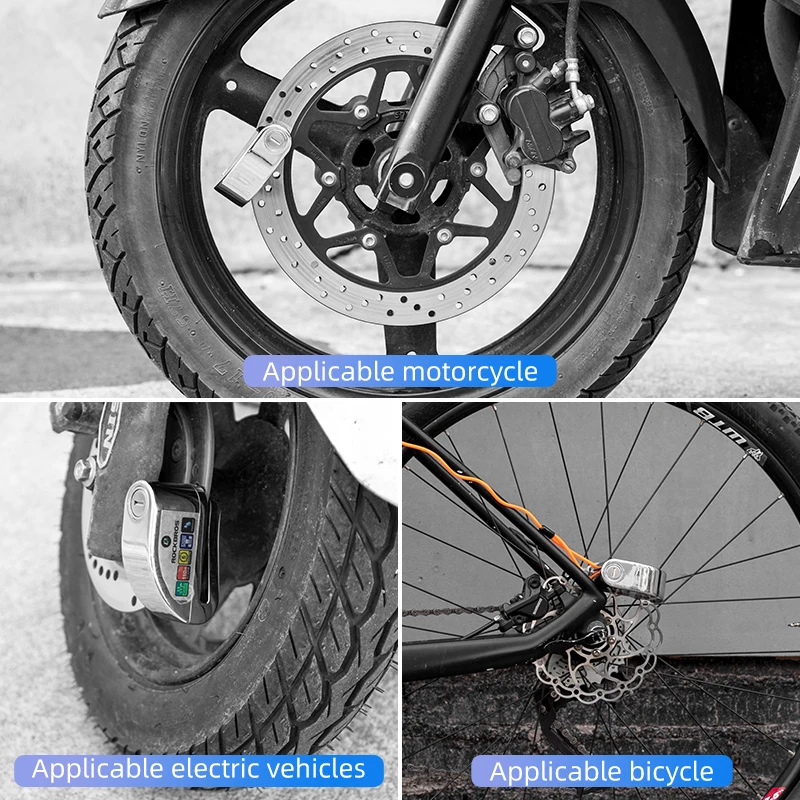 Велосипедный Замок ROCKBROS Противоугонная сигнализация на шлем водонепроницаемая