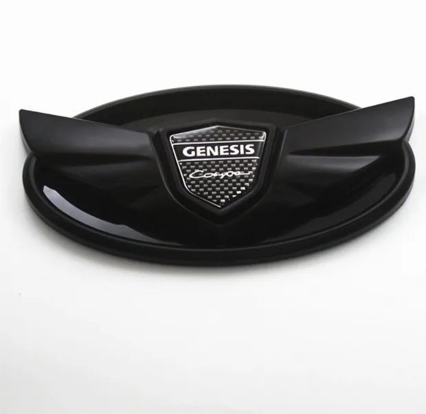 3D значок с логотипом GENESIS COUPE, автомобильный Стайлинг, Крыло ангела, автомобильная передняя решетка, логотип для современного Kia, ремонт логотипа