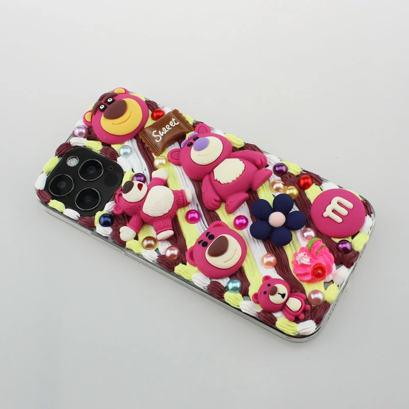new kawaii phone case for iphone 11 12 13 pro max 7 8 x xsmax se xr mini lg xiaomi htc phone cover samsung cute bear celulares free global shipping