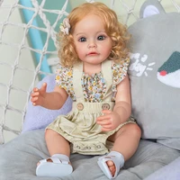 55cm reborn toddler girl princess sue sue full body silicone baby dolls hand detailed paiting rooted hair bath toy for girls