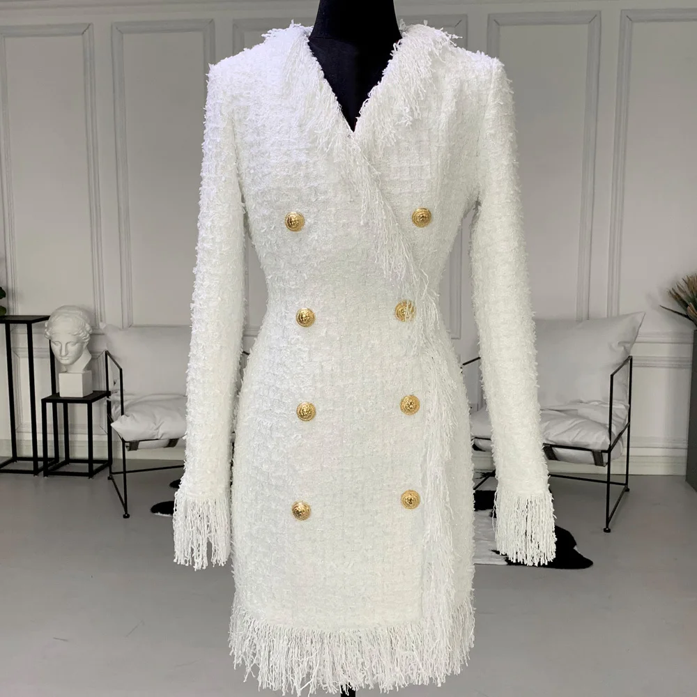 Женское платье с v образным вырезом однотонное роскошное двубортное облегающее