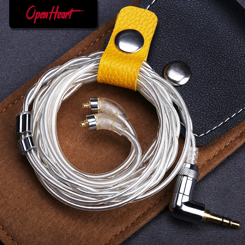 

OPENHEART High Purity Sterling Silver Cable Litz MMCX Cable Earphone Replacement Cable For Headphone HiFi Audio High Quality
