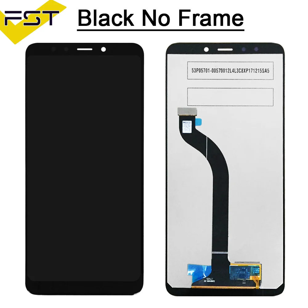 Black No Frame 720*1440 для Xiaomi Redmi 5 5,7 дюймов ЖК-дисплей+ сенсорный экран дигитайзер замена в сборе с рамкой для Xiaomi Redmi 5 - Цвет: Black No Frame