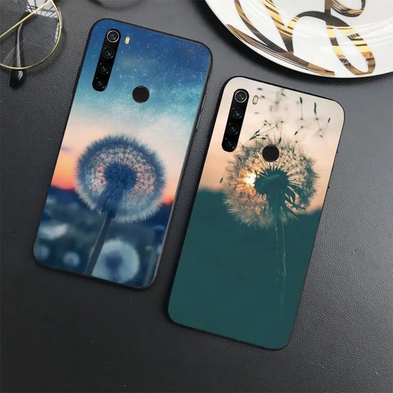 

Beautiful scenery dandelion Phone Case For Xiaomi Redmi note 7 8 9 t s 10 A pro lite funda shell coque cover
