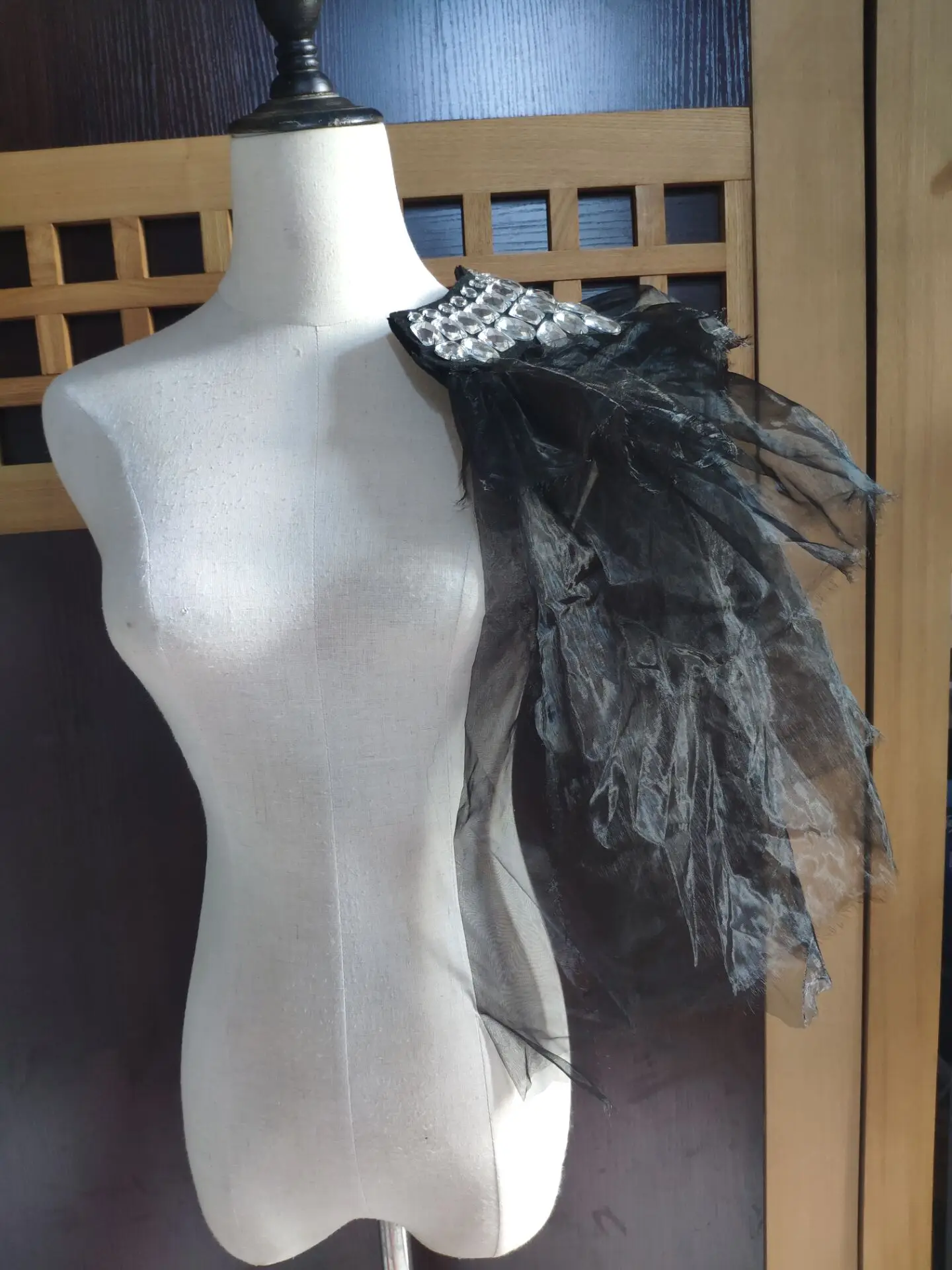 Сетка ручной работы со стразами для певцов в ночном клубе epaulette/epaulet shoulder/host представление костюм мужской блейзер аксессуары оптом