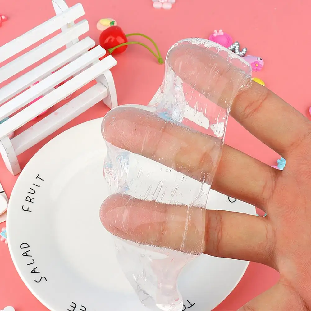 Plastilina de colores para ni&ntilde;os, arcilla polim&eacute;rica transparente para aliviar el estr&eacute;s, juguete antiestr&eacute;s para apretar a mano-5