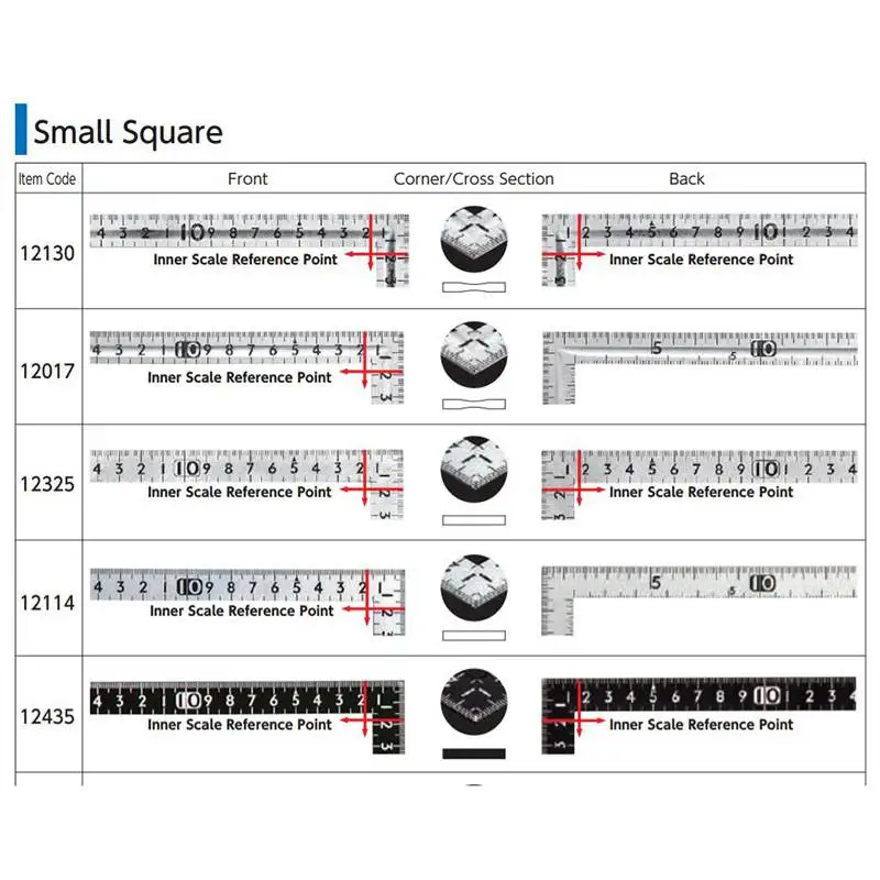 Квадратная линейка SHINWA с пингвином поворотная из нержавеющей стали на 90 градусов