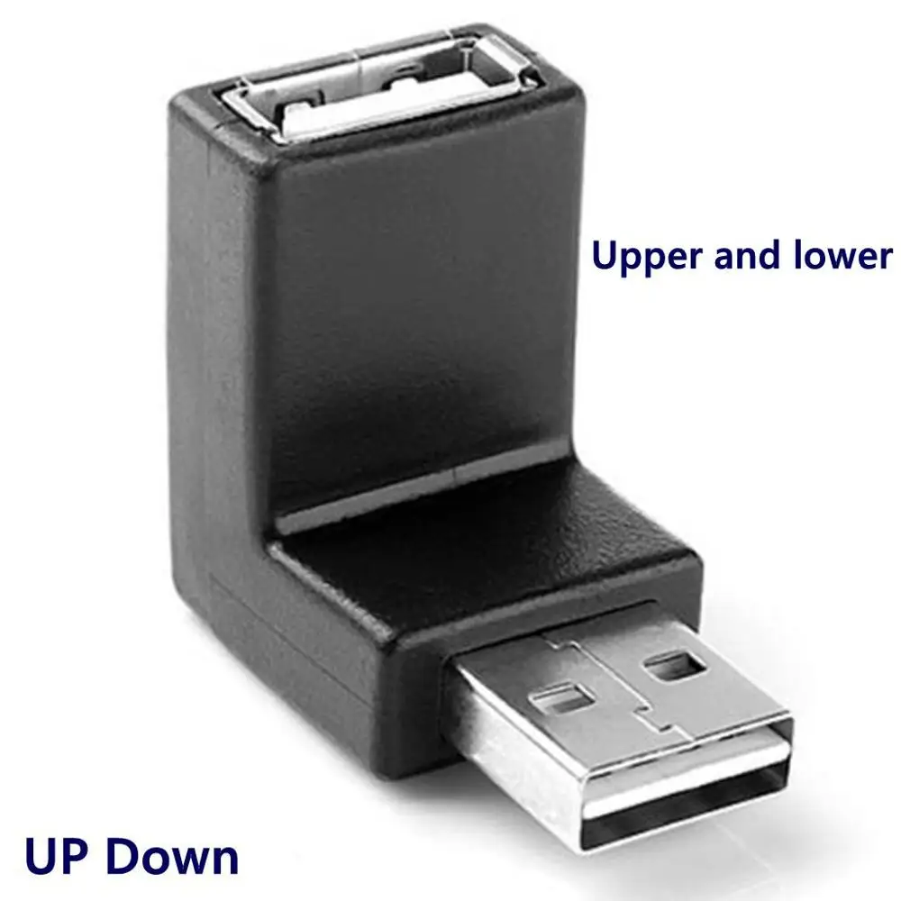 Адаптер Папа мама с углом обзора 90 градусов USB 3 0 удлинитель для кабеля 2 быстрая