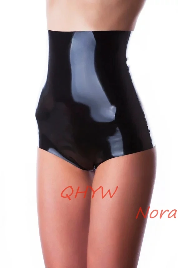 

Сексуальное женское Фетиш латексное нижнее белье резиновые трусики бикини сексуальные штаны с высокой талией/трусы без молнии высокое кач...