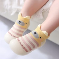 2020 breathable baby shoes transparent stripes baby toddler walk learning socks shoes