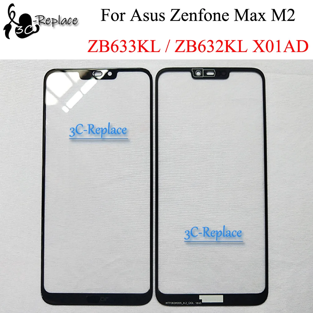 Черный 6 26 дюйма для Asus Zenfone Max M2 ZB633KL / ZB632KL X01AD Передний сенсорный экран стекло