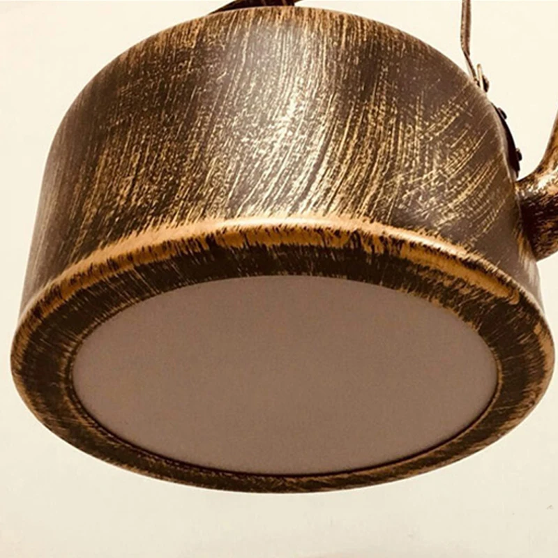 Подвесной светильник в стиле ретро потолочный индастриал для столовой железный