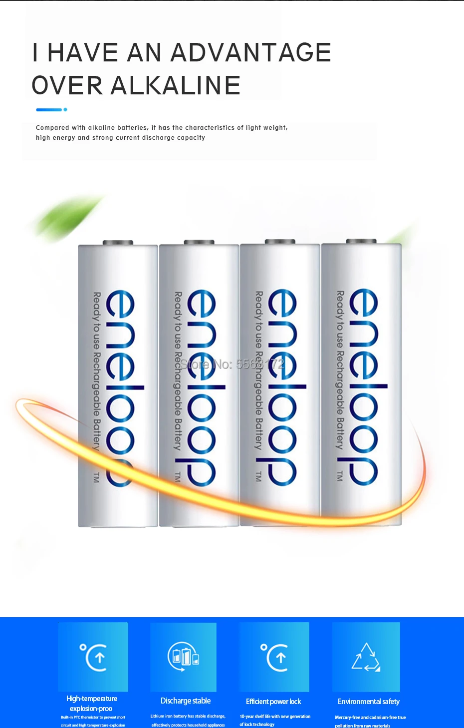 20шт AAA перезаряжаемая батарея Оригинальная 800 мАч предварительно Заряженная 1 2 в