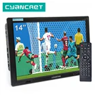 LEADSTAR D14 14-дюймовый HD портативный TV DVB-T2 ATSC цифровой аналоговый телевизор мини маленький автомобиль TV Поддержка MP4 AC3 HDin монитор для PS4