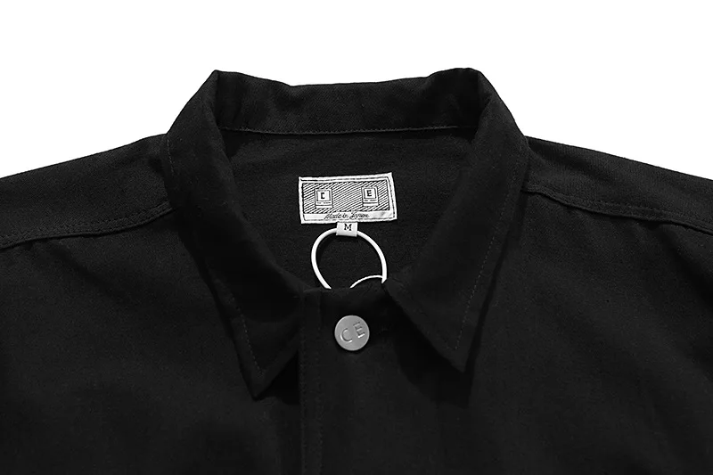 

CE CAV jacket men's winter couple Street zipper button face reflective printed jacket coat