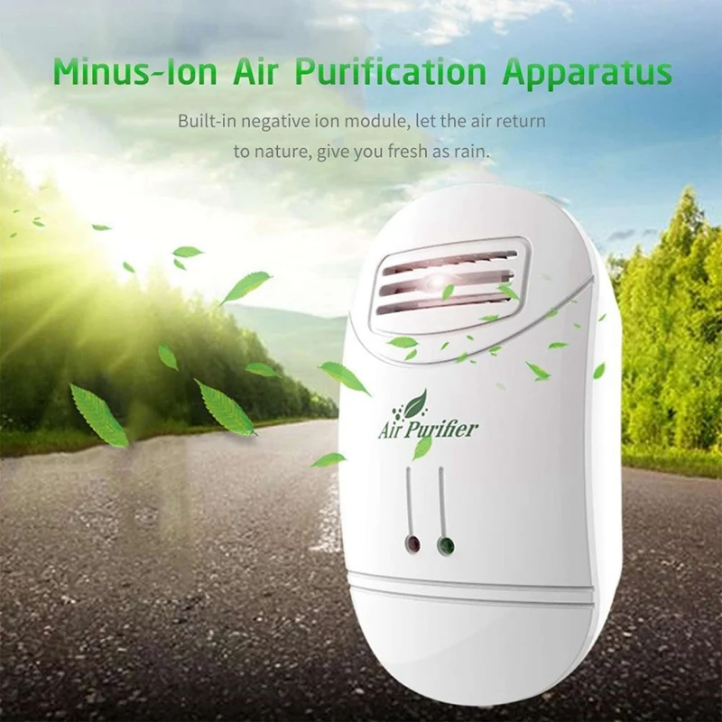 

Top Sale 2PCS 2000W Air Purifier Household Negative Ion Air Purifier Mini Air Fresh Purifier Freshener Dust Purification