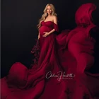 Женское шифоновое платье с длинным шлейфом